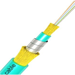 Armored multi core double sheath optic cable